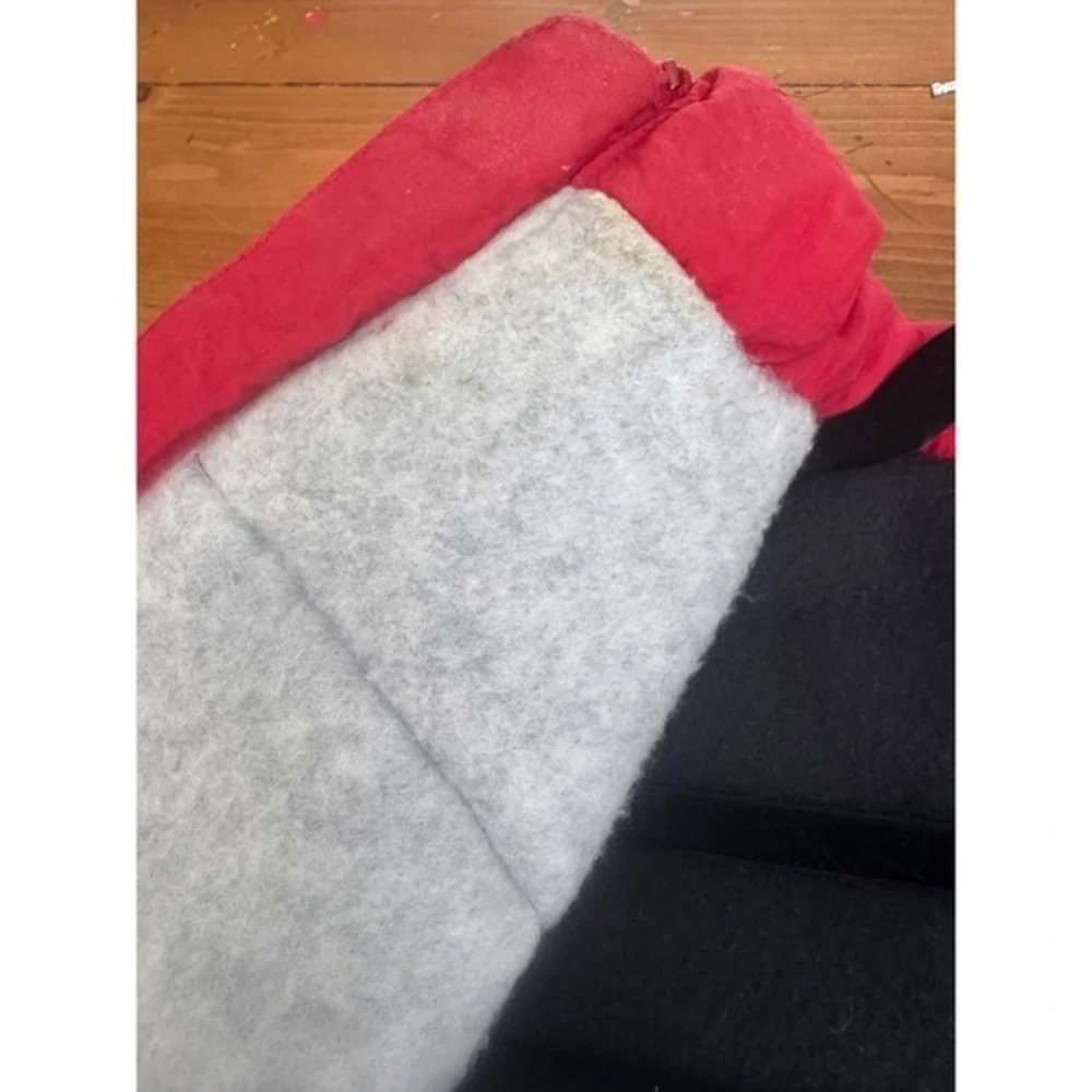 Bugle Boy Sport‎  Red Puffer Vest Fleece Lined Vintage Style Large L